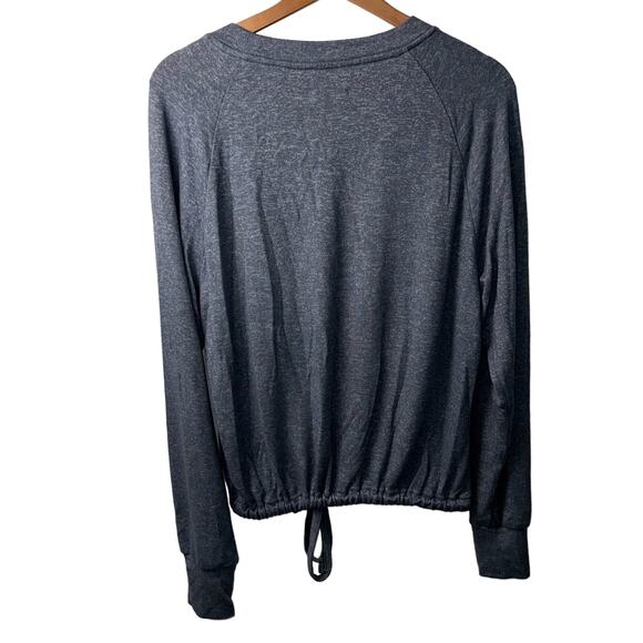 UGG Large Blue Tie Waist Long Sleeve Top - Picture 2 of 4